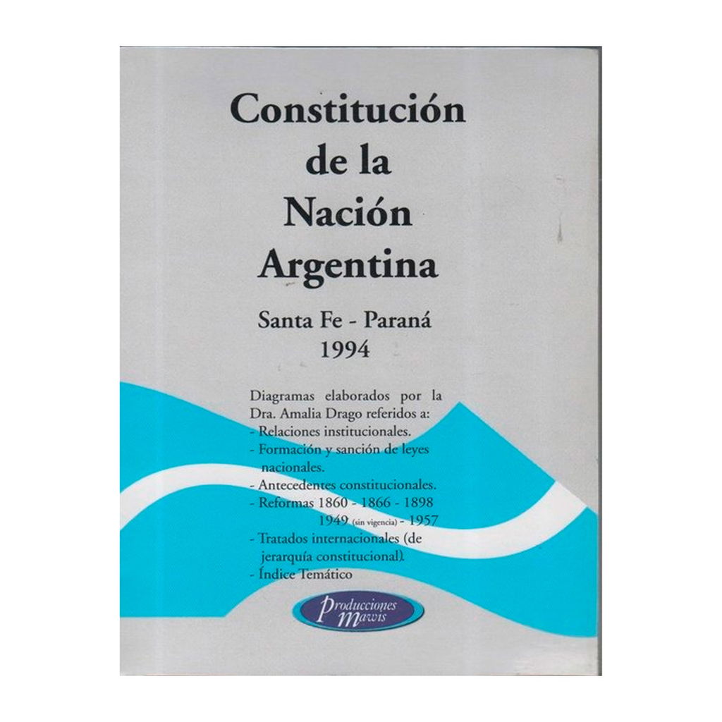 Mawis Constitucion De La Nacion Argentina Triskel Librer A