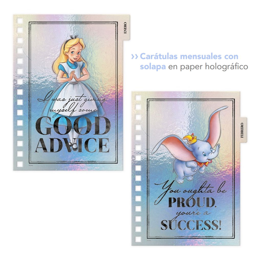 Agenda Mooving 14×20 Diaria Disney 100 Años - Triskel Librería