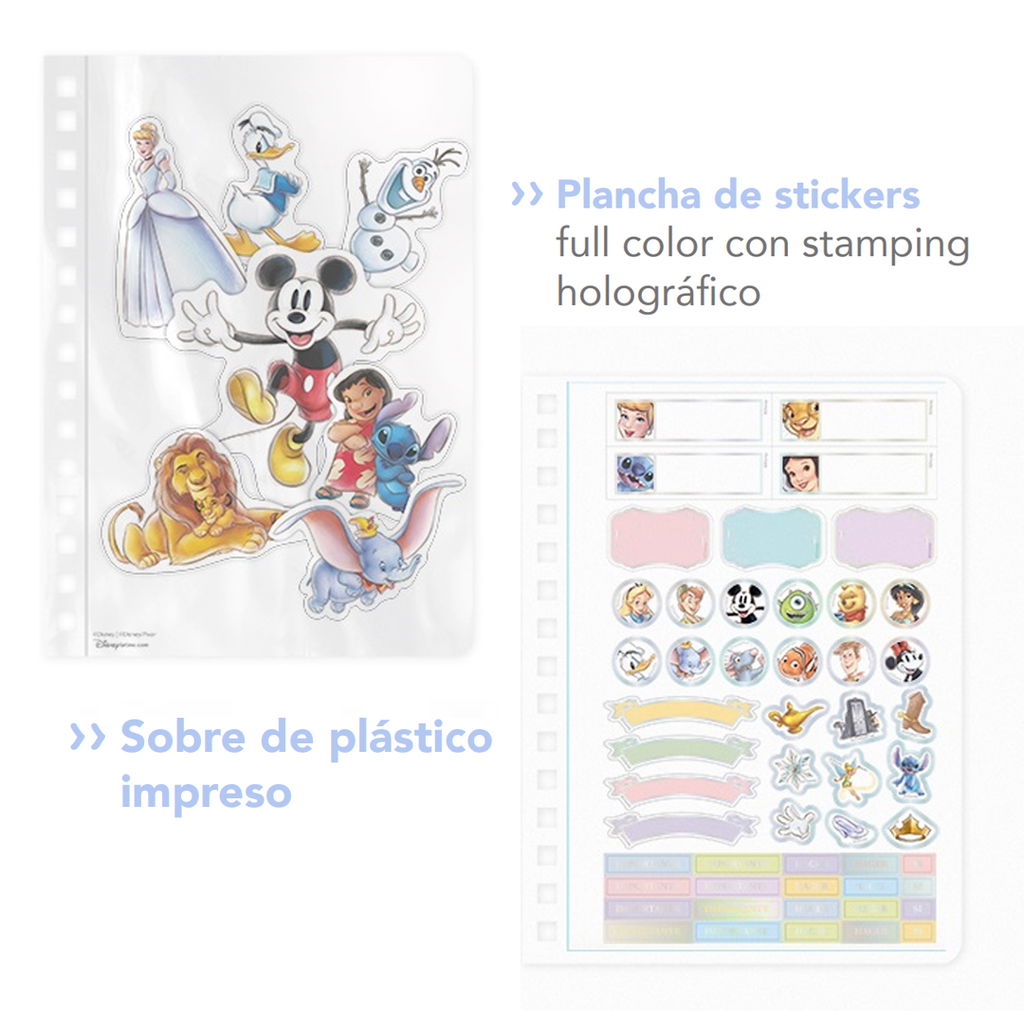 Agenda Mooving 14×20 Diaria Disney 100 Años - Triskel Librería