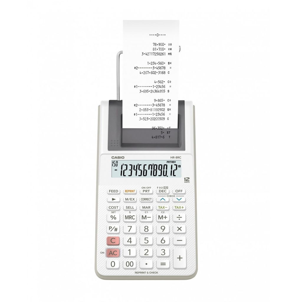 Calculadora Casio HR-8rc Con Impresora + Transf - Triskel Librería