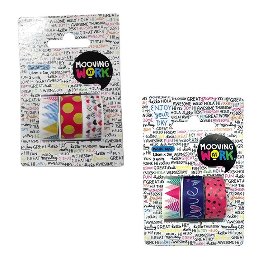 Cinta Adhesiva Washi Tape Mooving MAW Stickers Disney 100