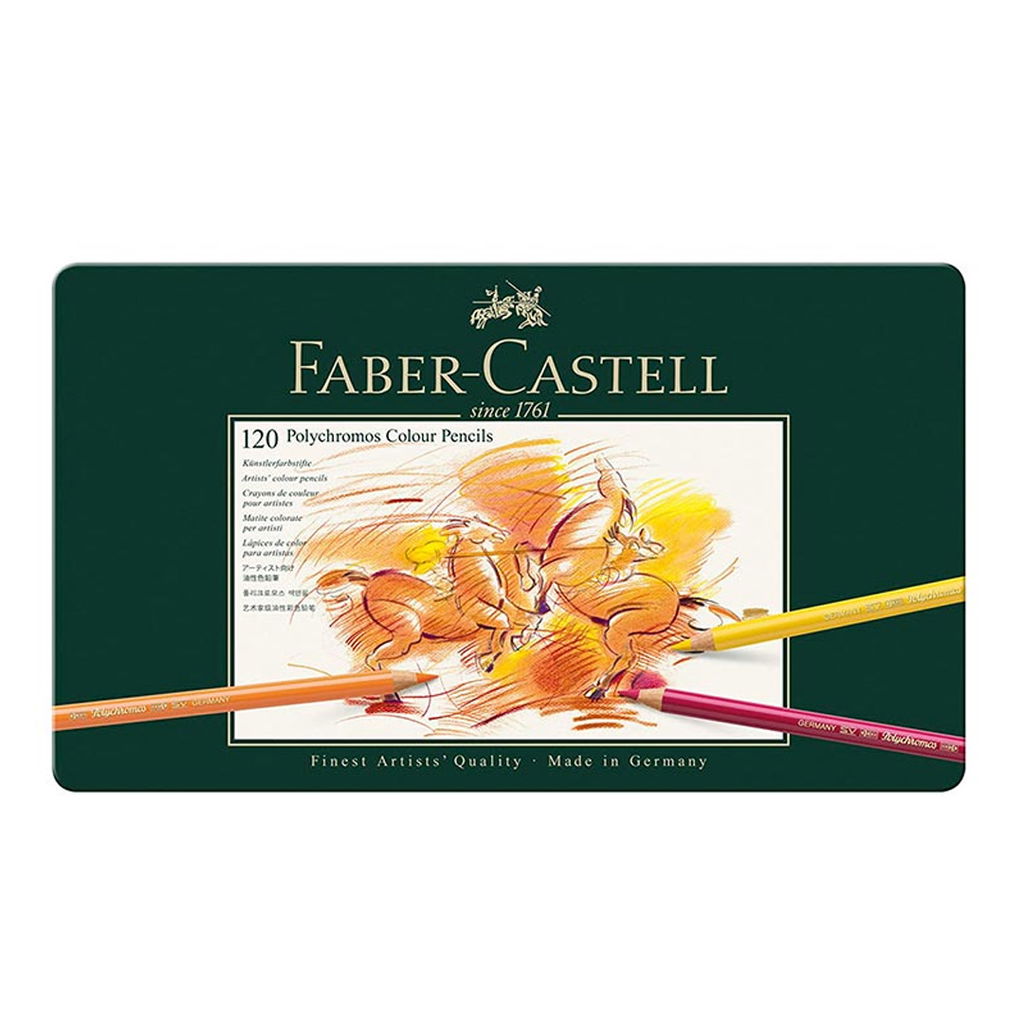 Lata de lápices Polychromos Faber Castell 120 colores