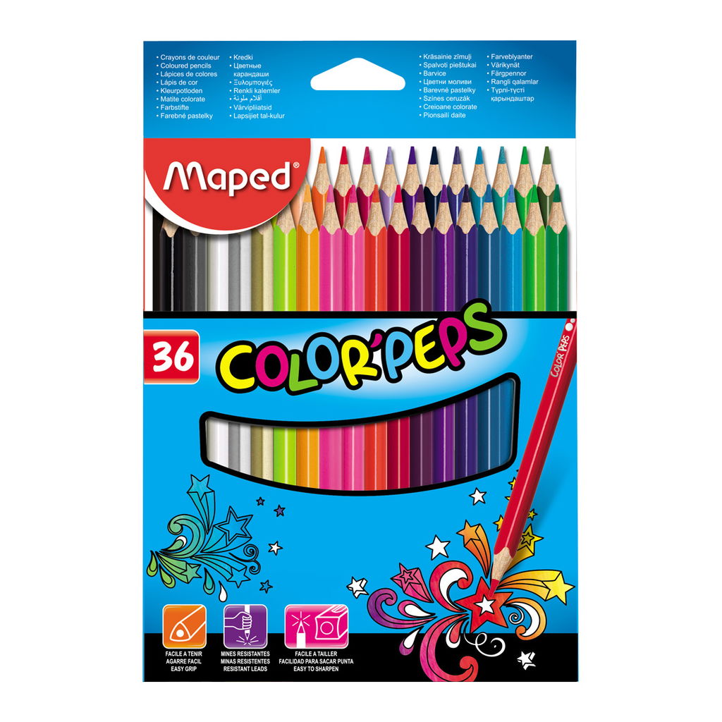 Lapices De Color Maped 832017 Color Peps X 36 - Triskel Librería