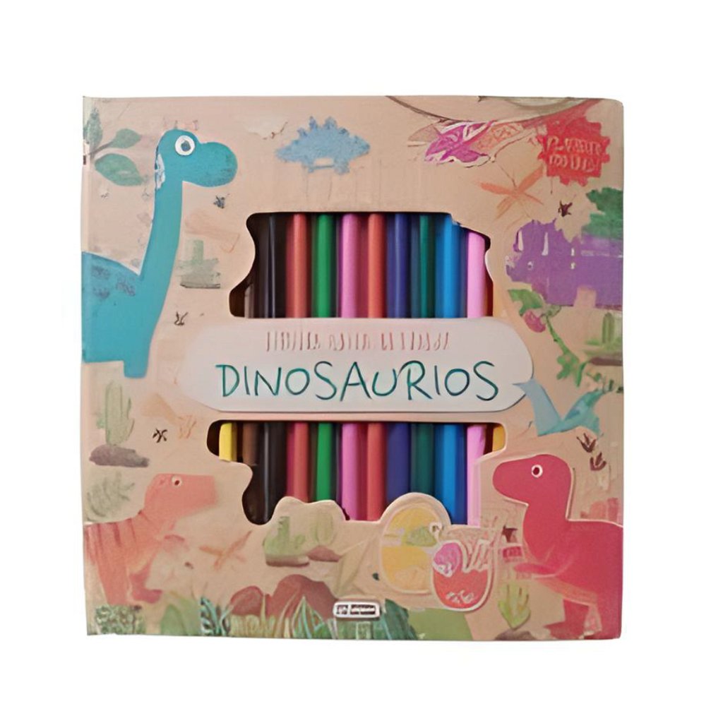 Libro pega color con pegatinas Juguetes Don Dino